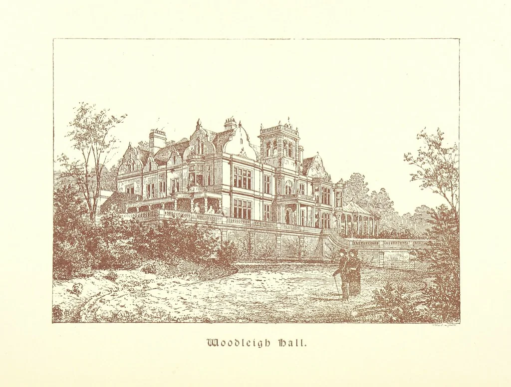 An illustration from A Series of picturesque views of castles and country houses in Yorkshire, principally in the northern division of the West Riding, from sketches made by Mr. E. Healey ... Reprinted from the “Bradford Illustrated Weekly Telegraph.”, 1885, leaf 85
