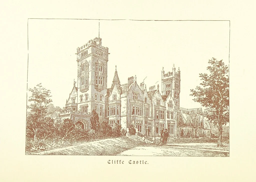 An illustration from A Series of picturesque views of castles and country houses in Yorkshire, principally in the northern division of the West Riding, from sketches made by Mr. E. Healey ... Reprinted from the “Bradford Illustrated Weekly Telegraph.”, 1885, leaf 90