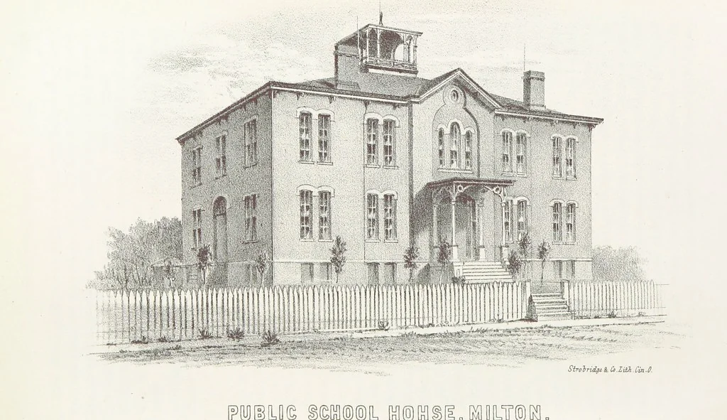An illustration from History of Wayne County, Indiana, from its first settlement to the present time; with ... biographical and family sketches, etc, 1872, leaf 391