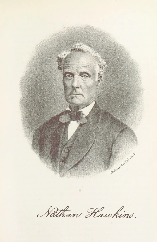 An illustration from History of Wayne County, Indiana, from its first settlement to the present time; with ... biographical and family sketches, etc, 1872, leaf 421