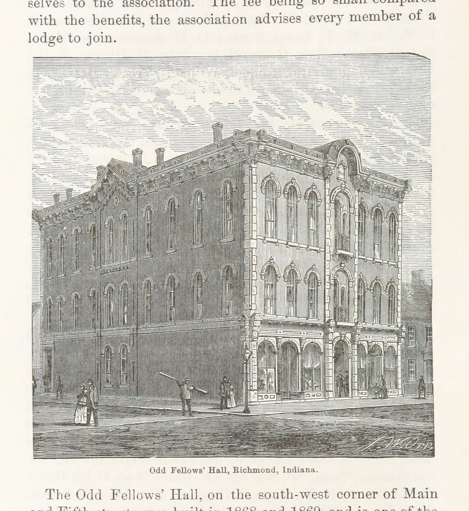 An illustration from History of Wayne County, Indiana, from its first settlement to the present time; with ... biographical and family sketches, etc, 1872, leaf 558