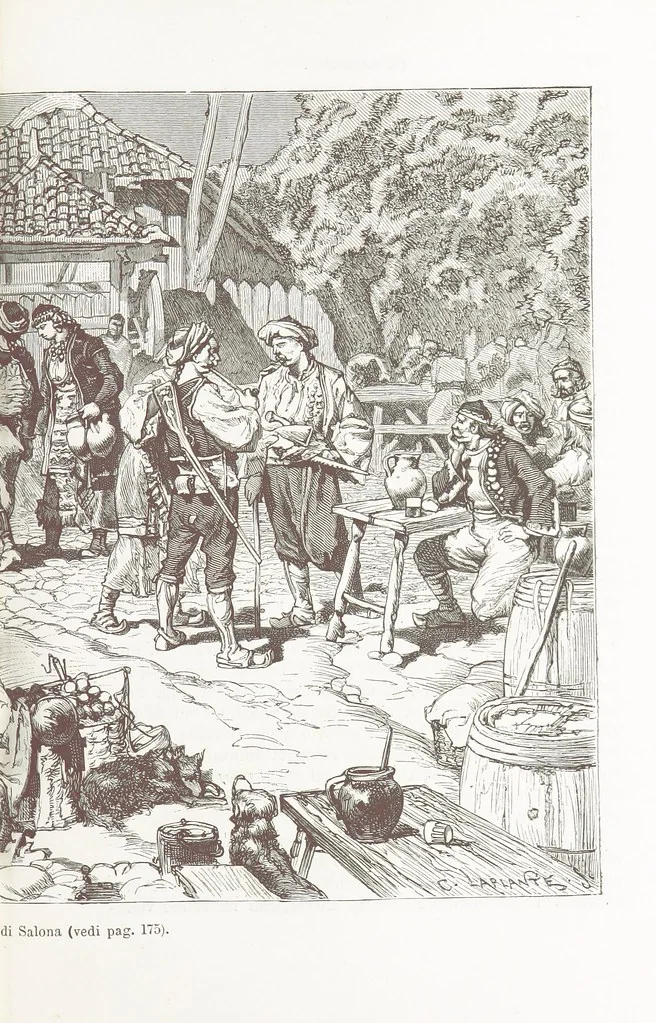 An illustration from La Dalmazia ... illustrata da 76 incisioni, etc, 1878, leaf 195