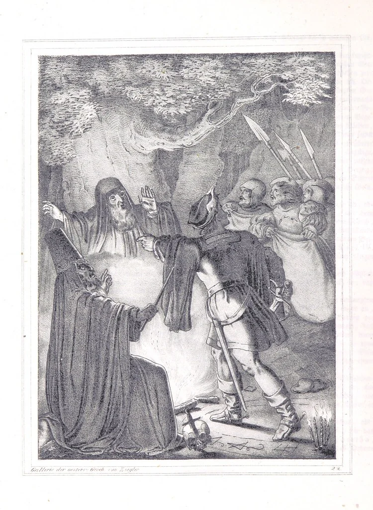 An illustration from Gallerie aus der Österreichischen Vaterlandsgeschichte in bildlicher Darstellung, etc, 1837, leaf 140