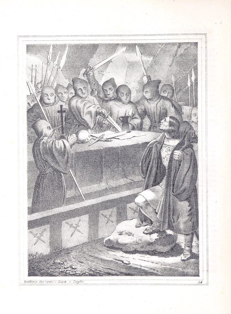 An illustration from Gallerie aus der Österreichischen Vaterlandsgeschichte in bildlicher Darstellung, etc, 1837, leaf 224