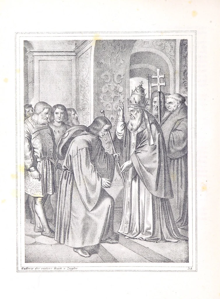 An illustration from Gallerie aus der Österreichischen Vaterlandsgeschichte in bildlicher Darstellung, etc, 1837, leaf 236