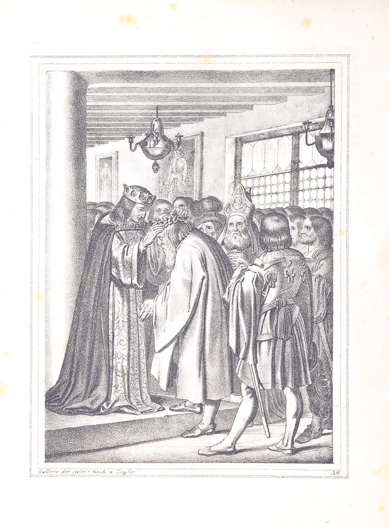 An illustration from Gallerie aus der Österreichischen Vaterlandsgeschichte in bildlicher Darstellung, etc, 1837, leaf 242