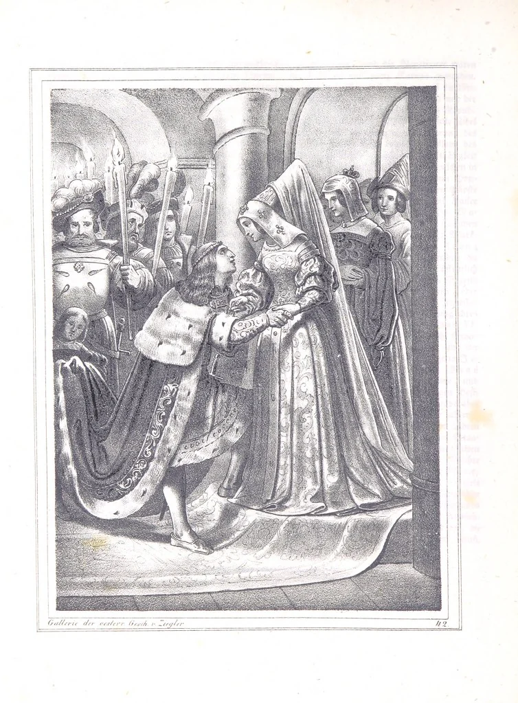 An illustration from Gallerie aus der Österreichischen Vaterlandsgeschichte in bildlicher Darstellung, etc, 1837, leaf 260