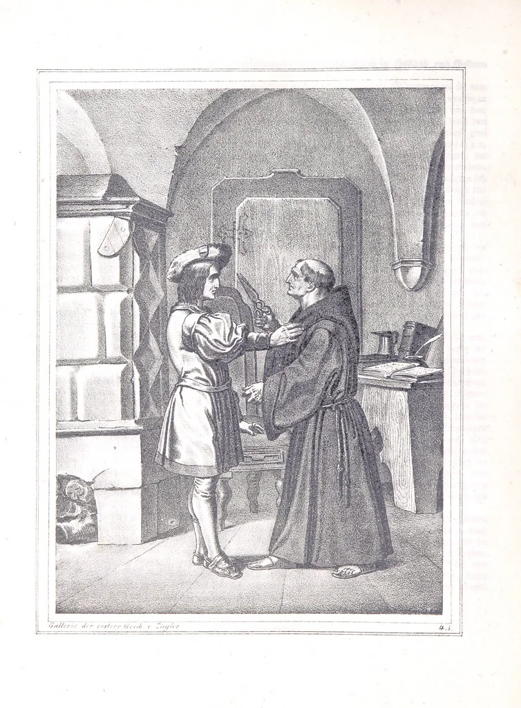 An illustration from Gallerie aus der Österreichischen Vaterlandsgeschichte in bildlicher Darstellung, etc, 1837, leaf 266