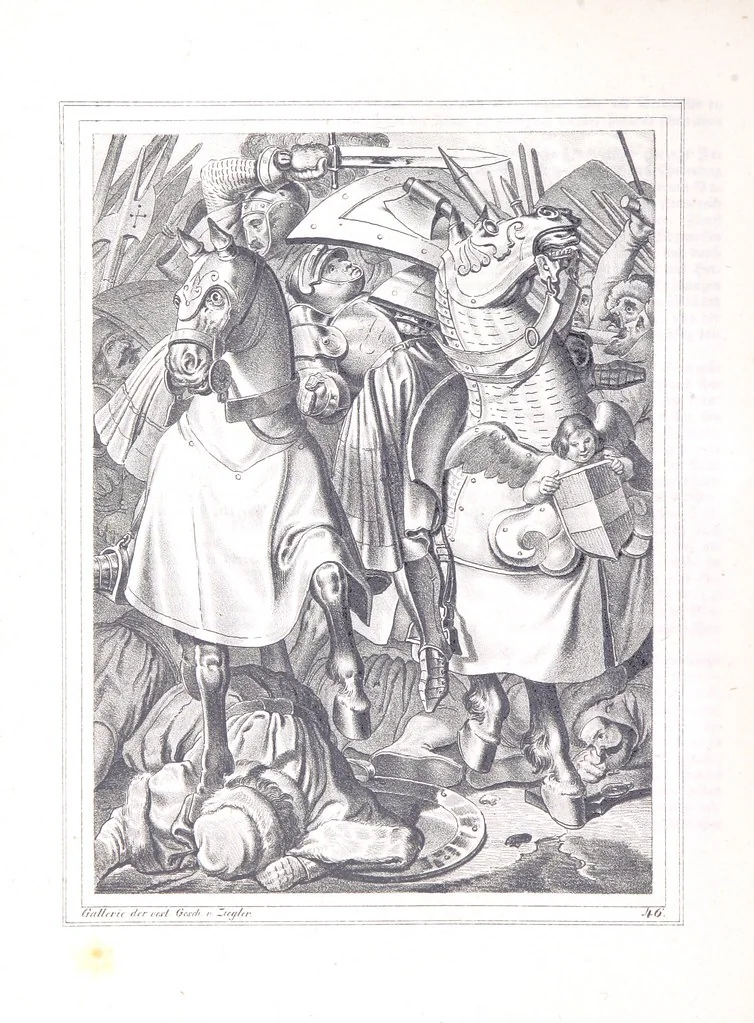 An illustration from Gallerie aus der Österreichischen Vaterlandsgeschichte in bildlicher Darstellung, etc, 1837, leaf 284