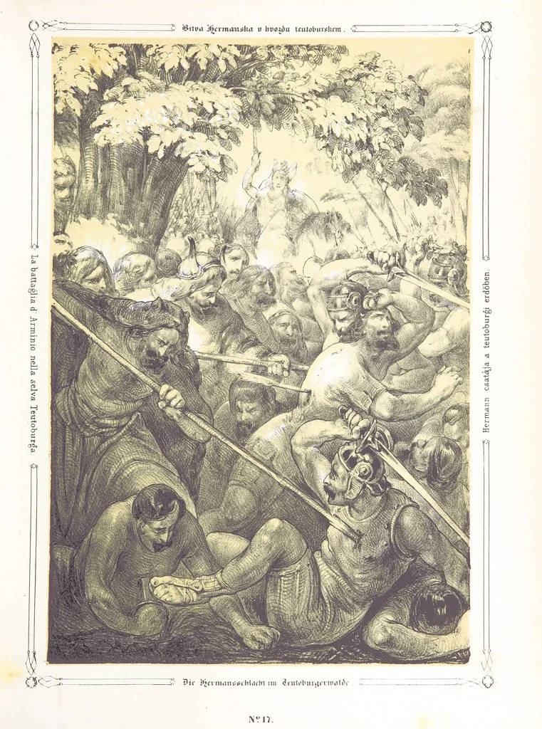 An illustration from Vaterländische Bilder-Chronik aus der Geschichte des österreichischen Kaiserstaates. Von seinen ältesten Bewohnern bis auf die gegenwärtige Zeit ... Bearbeitet und mit Original-Handzeichnungen ausgestattet von A. Z, 1843, leaf 105