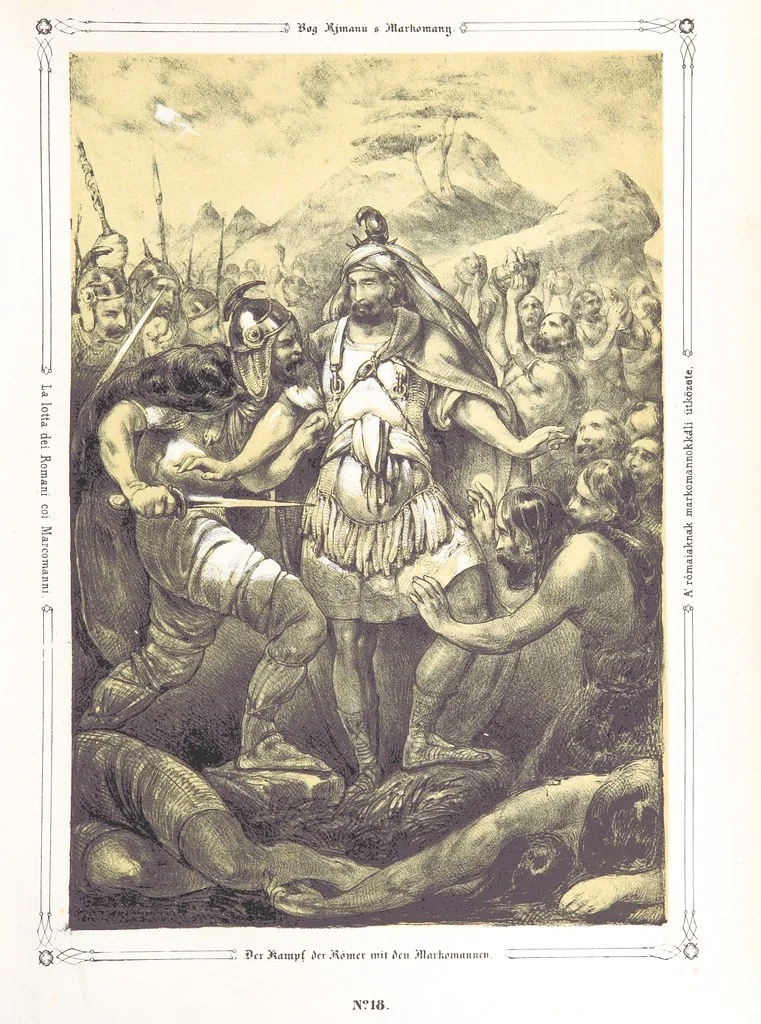 An illustration from Vaterländische Bilder-Chronik aus der Geschichte des österreichischen Kaiserstaates. Von seinen ältesten Bewohnern bis auf die gegenwärtige Zeit ... Bearbeitet und mit Original-Handzeichnungen ausgestattet von A. Z, 1843, leaf 111
