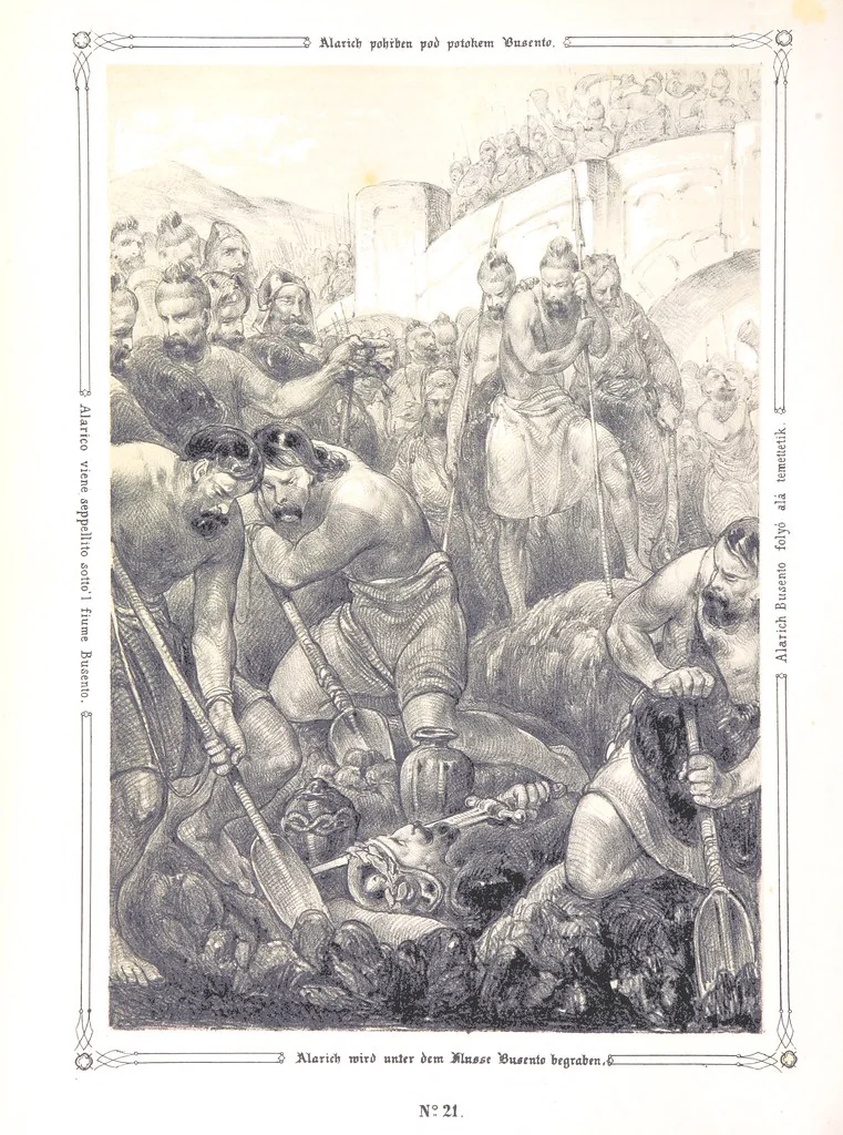 An illustration from Vaterländische Bilder-Chronik aus der Geschichte des österreichischen Kaiserstaates. Von seinen ältesten Bewohnern bis auf die gegenwärtige Zeit ... Bearbeitet und mit Original-Handzeichnungen ausgestattet von A. Z, 1843, leaf 128