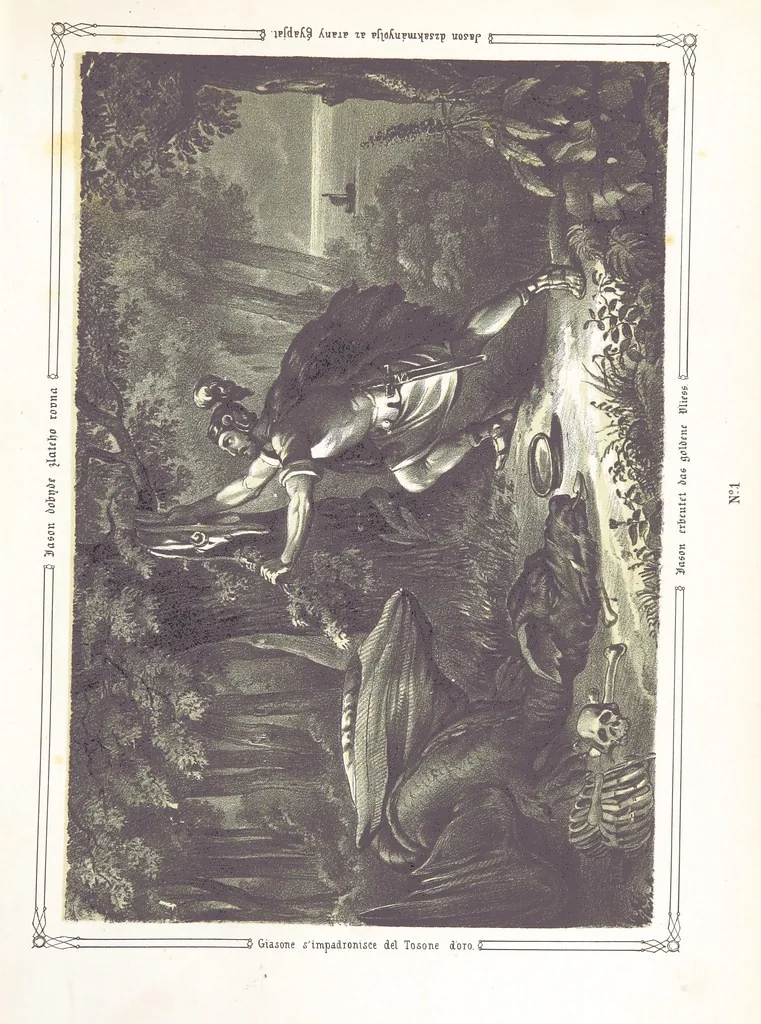 An illustration from Vaterländische Bilder-Chronik aus der Geschichte des österreichischen Kaiserstaates. Von seinen ältesten Bewohnern bis auf die gegenwärtige Zeit ... Bearbeitet und mit Original-Handzeichnungen ausgestattet von A. Z, 1843, leaf 13