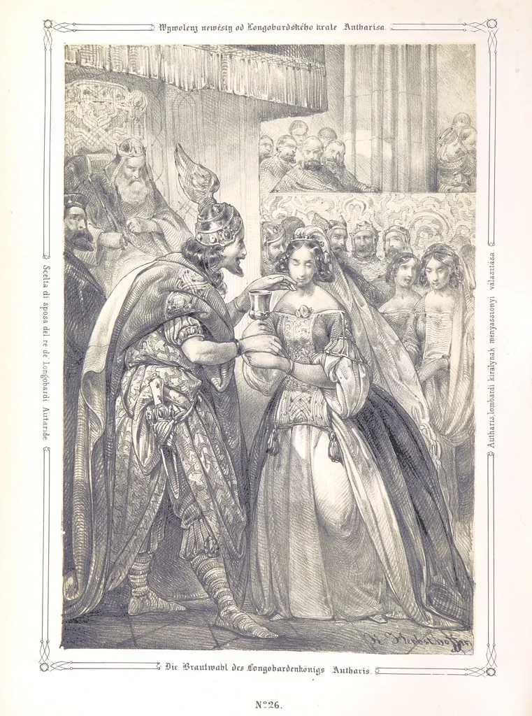 An illustration from Vaterländische Bilder-Chronik aus der Geschichte des österreichischen Kaiserstaates. Von seinen ältesten Bewohnern bis auf die gegenwärtige Zeit ... Bearbeitet und mit Original-Handzeichnungen ausgestattet von A. Z, 1843, leaf 156