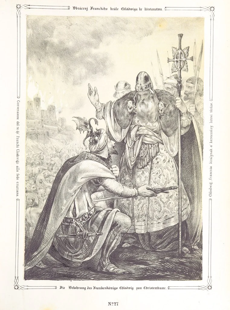 An illustration from Vaterländische Bilder-Chronik aus der Geschichte des österreichischen Kaiserstaates. Von seinen ältesten Bewohnern bis auf die gegenwärtige Zeit ... Bearbeitet und mit Original-Handzeichnungen ausgestattet von A. Z, 1843, leaf 163