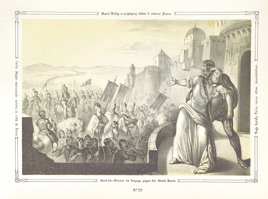 An illustration from Vaterländische Bilder-Chronik aus der Geschichte des österreichischen Kaiserstaates. Von seinen ältesten Bewohnern bis auf die gegenwärtige Zeit ... Bearbeitet und mit Original-Handzeichnungen ausgestattet von A. Z, 1843, leaf 173
