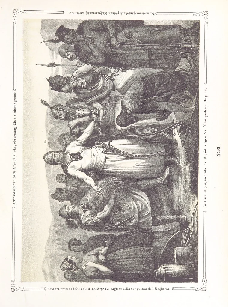 An illustration from Vaterländische Bilder-Chronik aus der Geschichte des österreichischen Kaiserstaates. Von seinen ältesten Bewohnern bis auf die gegenwärtige Zeit ... Bearbeitet und mit Original-Handzeichnungen ausgestattet von A. Z, 1843, leaf 199
