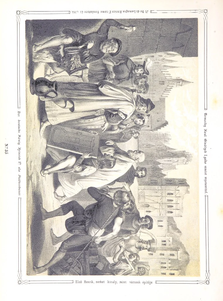 An illustration from Vaterländische Bilder-Chronik aus der Geschichte des österreichischen Kaiserstaates. Von seinen ältesten Bewohnern bis auf die gegenwärtige Zeit ... Bearbeitet und mit Original-Handzeichnungen ausgestattet von A. Z, 1843, leaf 208