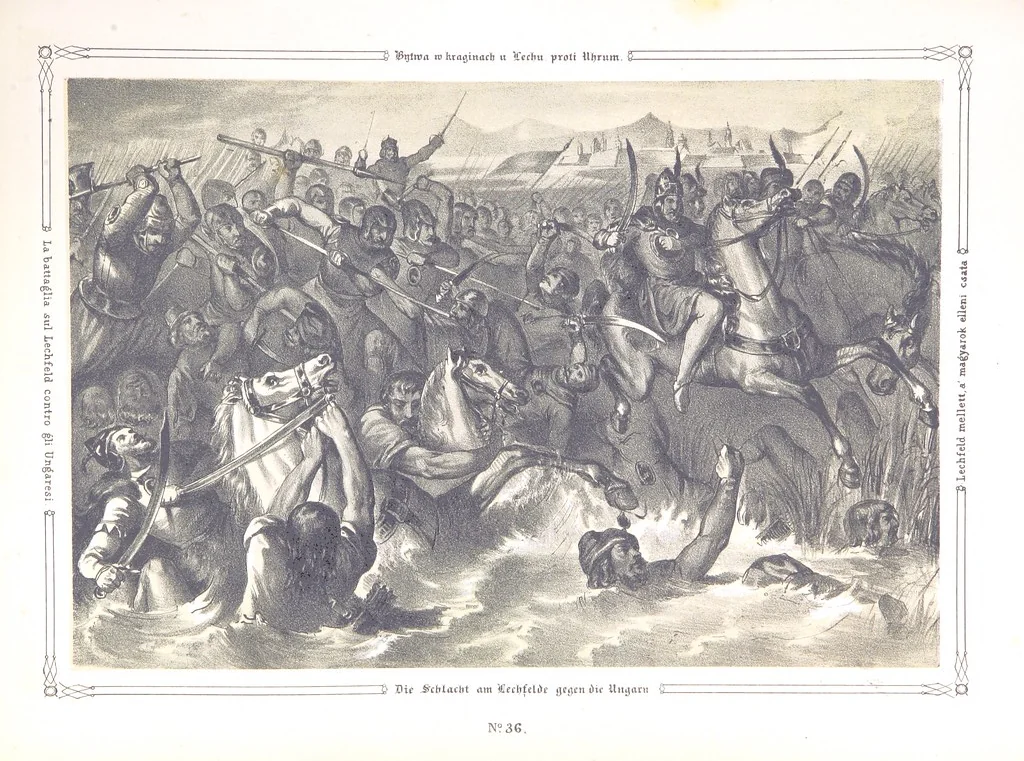 An illustration from Vaterländische Bilder-Chronik aus der Geschichte des österreichischen Kaiserstaates. Von seinen ältesten Bewohnern bis auf die gegenwärtige Zeit ... Bearbeitet und mit Original-Handzeichnungen ausgestattet von A. Z, 1843, leaf 216