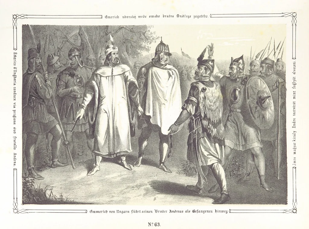 An illustration from Vaterländische Bilder-Chronik aus der Geschichte des österreichischen Kaiserstaates. Von seinen ältesten Bewohnern bis auf die gegenwärtige Zeit ... Bearbeitet und mit Original-Handzeichnungen ausgestattet von A. Z, 1843, leaf 387