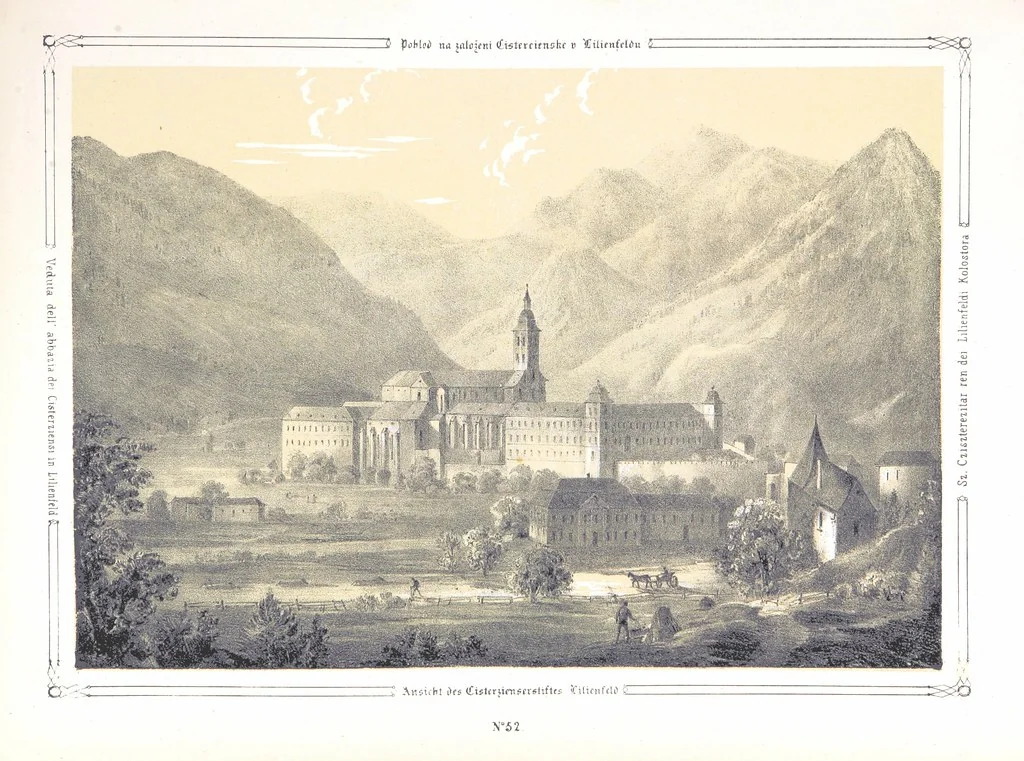 An illustration from Vaterländische Bilder-Chronik aus der Geschichte des österreichischen Kaiserstaates. Von seinen ältesten Bewohnern bis auf die gegenwärtige Zeit ... Bearbeitet und mit Original-Handzeichnungen ausgestattet von A. Z, 1843, leaf 404