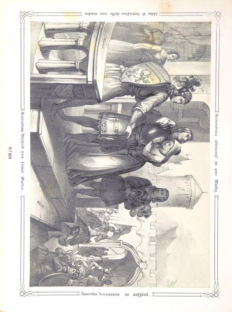 An illustration from Vaterländische Bilder-Chronik aus der Geschichte des österreichischen Kaiserstaates. Von seinen ältesten Bewohnern bis auf die gegenwärtige Zeit ... Bearbeitet und mit Original-Handzeichnungen ausgestattet von A. Z, 1843, leaf 478