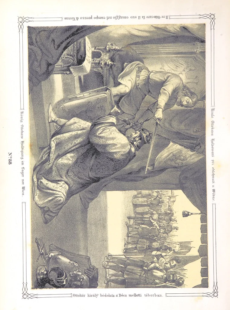 An illustration from Vaterländische Bilder-Chronik aus der Geschichte des österreichischen Kaiserstaates. Von seinen ältesten Bewohnern bis auf die gegenwärtige Zeit ... Bearbeitet und mit Original-Handzeichnungen ausgestattet von A. Z, 1843, leaf 516