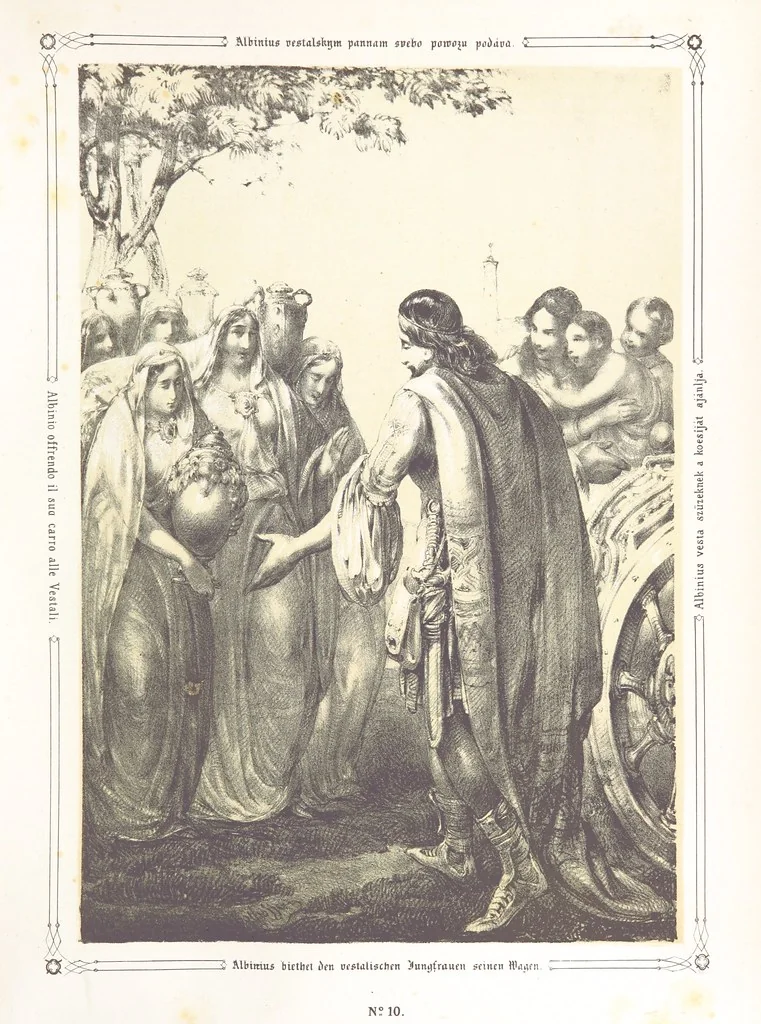 An illustration from Vaterländische Bilder-Chronik aus der Geschichte des österreichischen Kaiserstaates. Von seinen ältesten Bewohnern bis auf die gegenwärtige Zeit ... Bearbeitet und mit Original-Handzeichnungen ausgestattet von A. Z, 1843, leaf 63