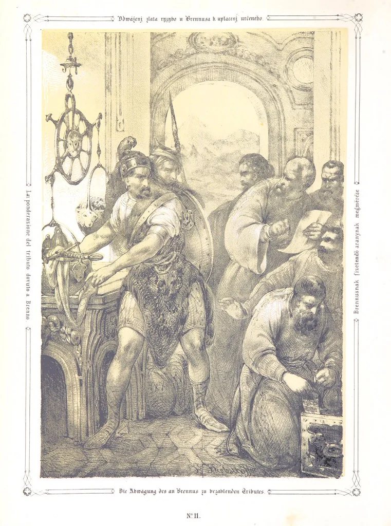 An illustration from Vaterländische Bilder-Chronik aus der Geschichte des österreichischen Kaiserstaates. Von seinen ältesten Bewohnern bis auf die gegenwärtige Zeit ... Bearbeitet und mit Original-Handzeichnungen ausgestattet von A. Z, 1843, leaf 66