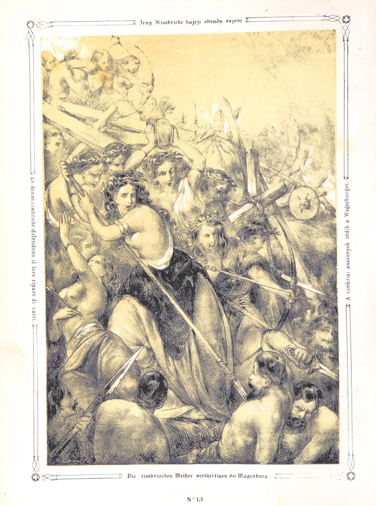 An illustration from Vaterländische Bilder-Chronik aus der Geschichte des österreichischen Kaiserstaates. Von seinen ältesten Bewohnern bis auf die gegenwärtige Zeit ... Bearbeitet und mit Original-Handzeichnungen ausgestattet von A. Z, 1843, leaf 78