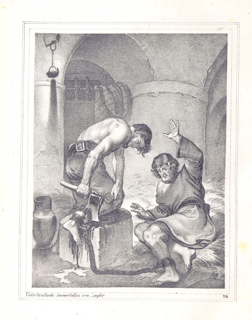 An illustration from Vaterländische Immortellen aus dem Gebiete der österreichischen Geschichte der alten, mittleren, neuern und neuesten Zeit gesammelt und mit einer ... Bilderschau der merkwürdigsten Handlungen ausgezeichneter Personen ... ausgestattet, 1840, leaf 192