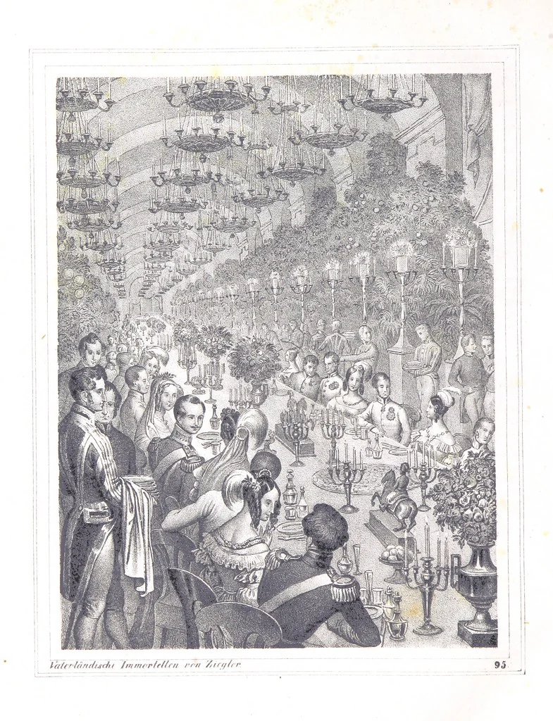 An illustration from Vaterländische Immortellen aus dem Gebiete der österreichischen Geschichte der alten, mittleren, neuern und neuesten Zeit gesammelt und mit einer ... Bilderschau der merkwürdigsten Handlungen ausgezeichneter Personen ... ausgestattet, 1840, leaf 288