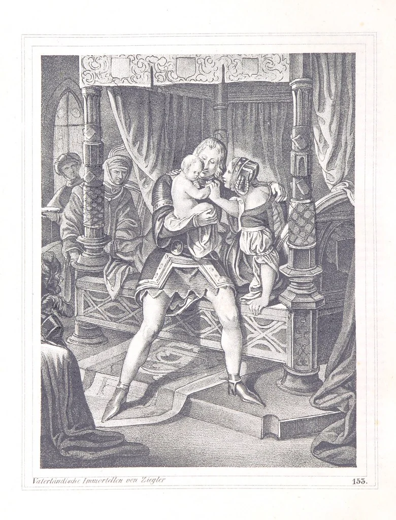 An illustration from Vaterländische Immortellen aus dem Gebiete der österreichischen Geschichte der alten, mittleren, neuern und neuesten Zeit gesammelt und mit einer ... Bilderschau der merkwürdigsten Handlungen ausgezeichneter Personen ... ausgestattet, 1840, leaf 180