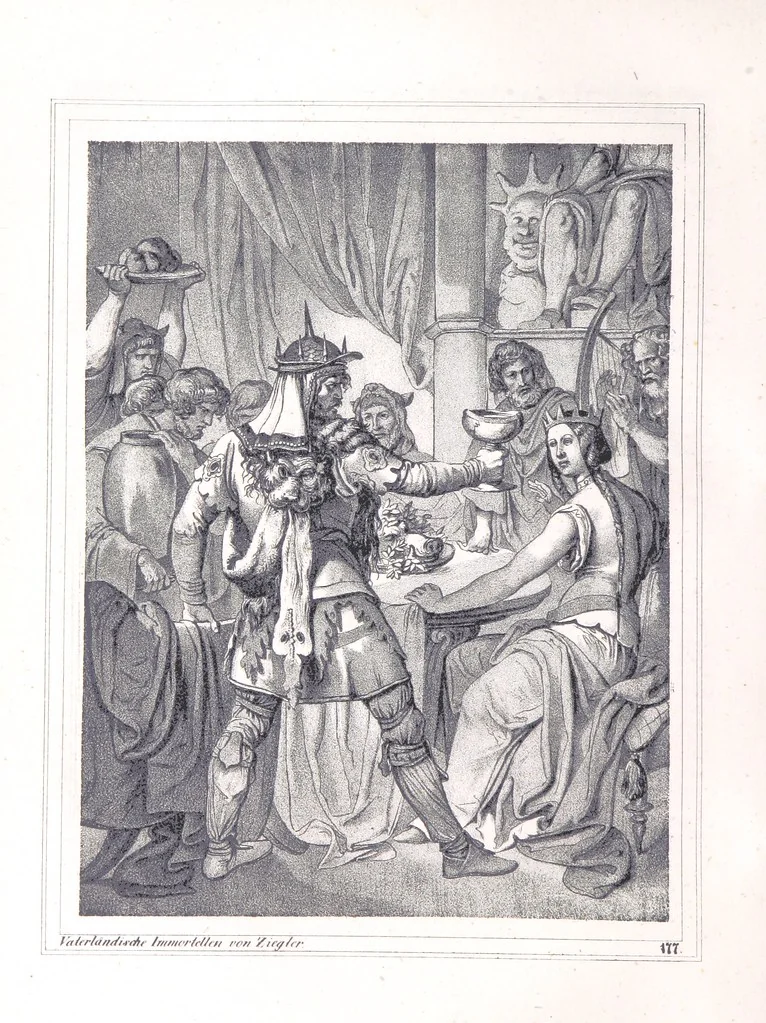 An illustration from Vaterländische Immortellen aus dem Gebiete der österreichischen Geschichte der alten, mittleren, neuern und neuesten Zeit gesammelt und mit einer ... Bilderschau der merkwürdigsten Handlungen ausgezeichneter Personen ... ausgestattet, 1840, leaf 252