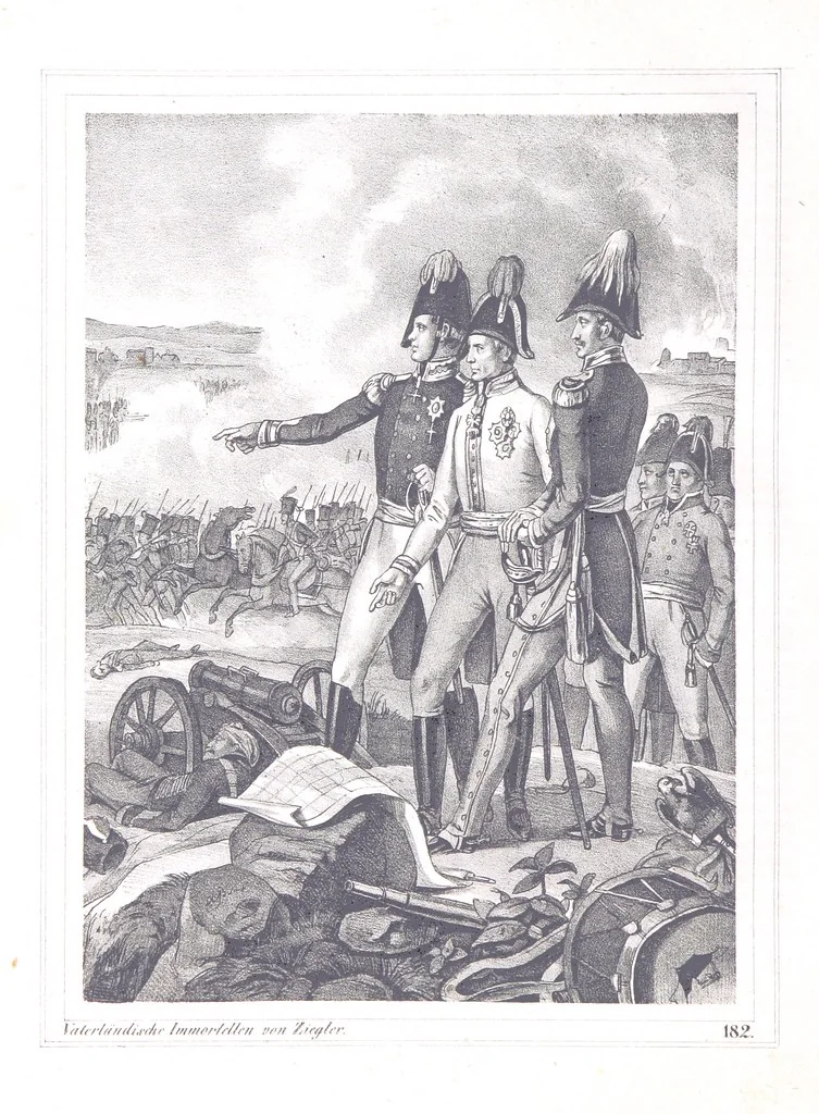 An illustration from Vaterländische Immortellen aus dem Gebiete der österreichischen Geschichte der alten, mittleren, neuern und neuesten Zeit gesammelt und mit einer ... Bilderschau der merkwürdigsten Handlungen ausgezeichneter Personen ... ausgestattet, 1840, leaf 276
