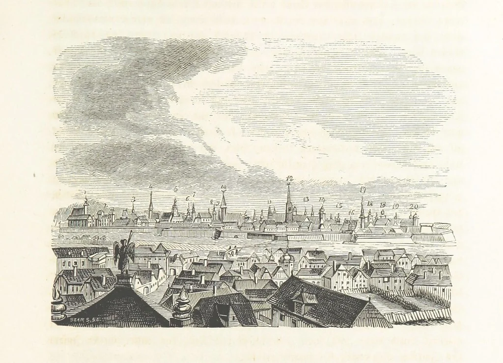 An illustration from Geschichte der Stadt Wien. Illustrirt von L. F. Schnorr, etc, 1847, leaf 369