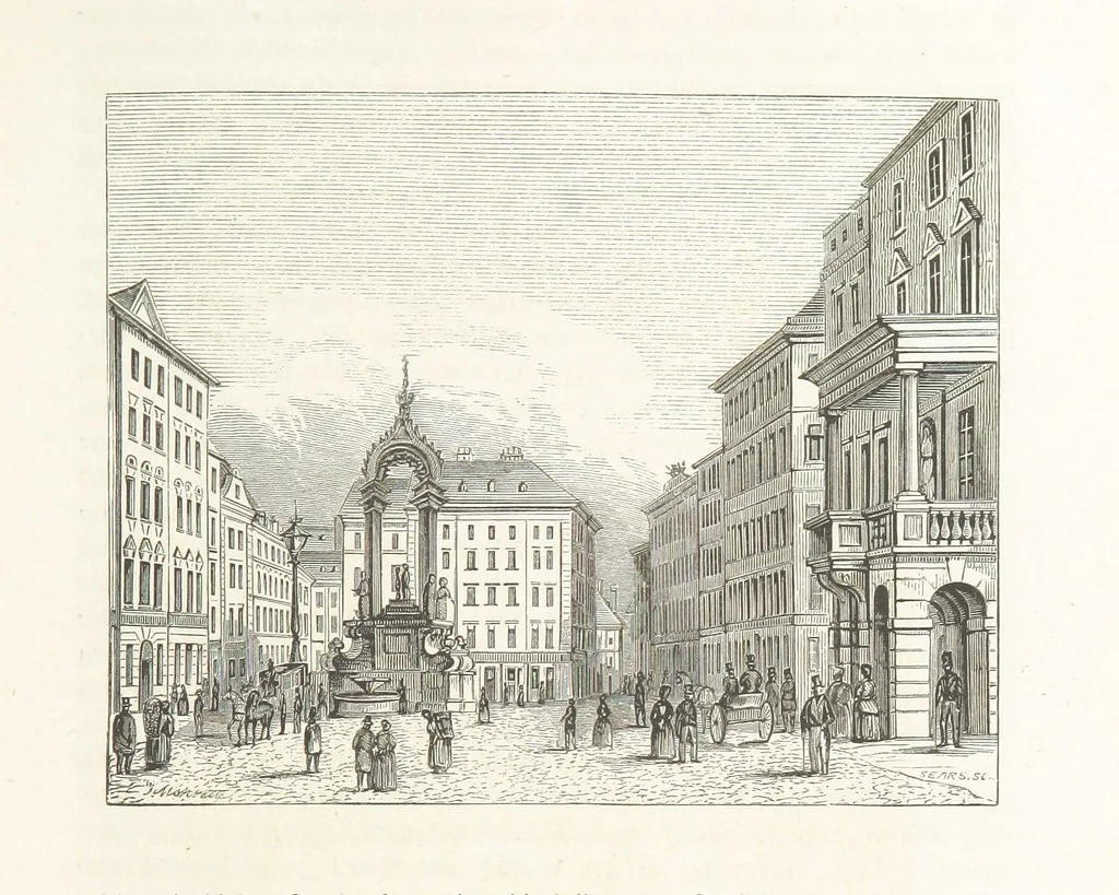An illustration from Geschichte der Stadt Wien. Illustrirt von L. F. Schnorr, etc, 1847, leaf 389
