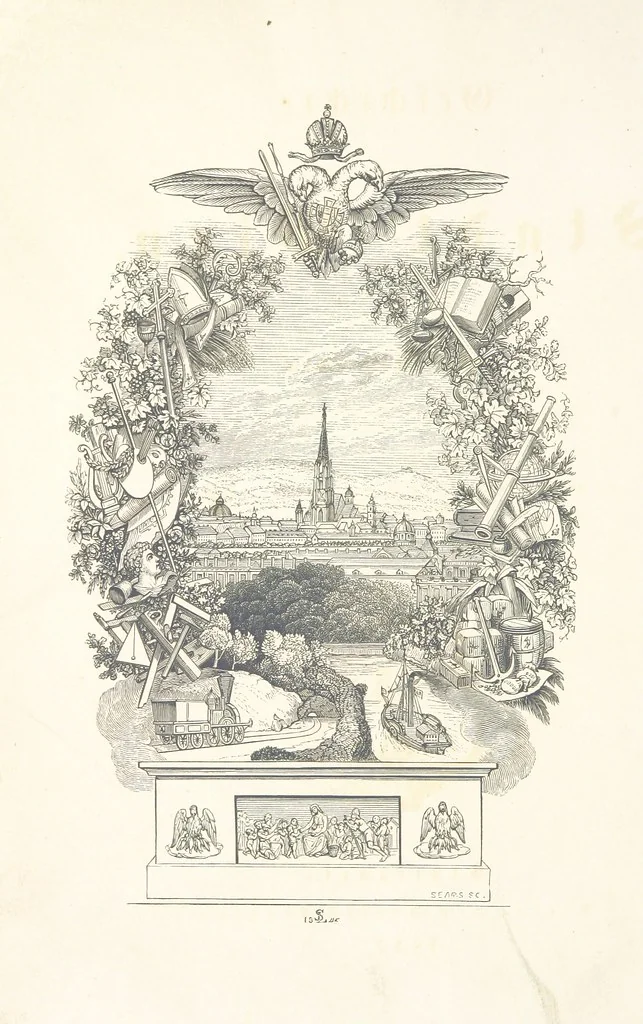 An illustration from Geschichte der Stadt Wien. Illustrirt von L. F. Schnorr, etc, 1847, leaf 8