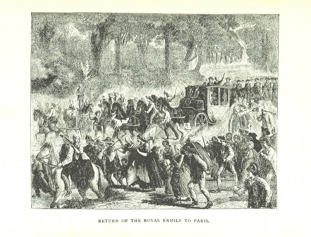 An illustration from A short history of the French Revolution, for young people, etc, 1880, leaf 255