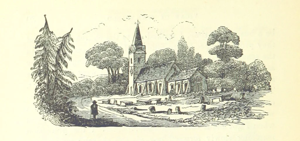 An illustration from The Vicar of Wakefield ... And a prefatory memoir by G. Moir Bussey ... Embellished with ... two hundred engravings on wood, etc, 1845, leaf 104