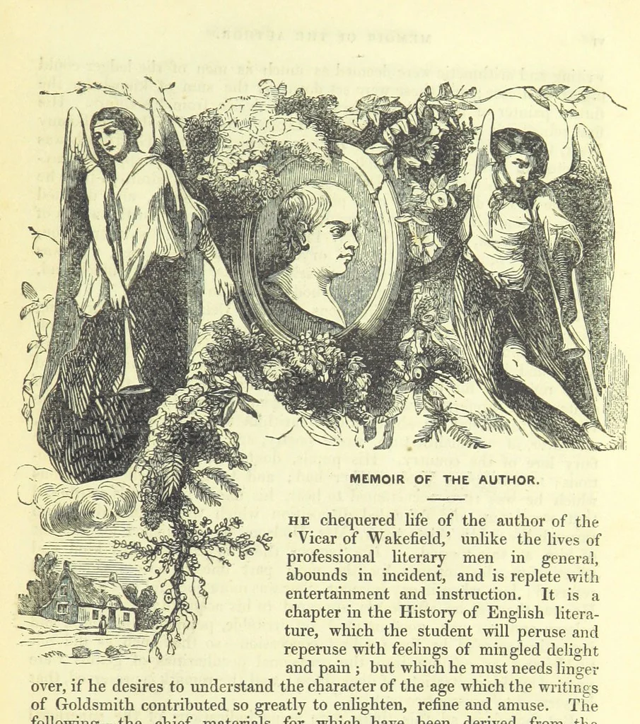 An illustration from The Vicar of Wakefield ... And a prefatory memoir by G. Moir Bussey ... Embellished with ... two hundred engravings on wood, etc, 1845, leaf 11