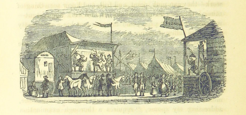 An illustration from The Vicar of Wakefield ... And a prefatory memoir by G. Moir Bussey ... Embellished with ... two hundred engravings on wood, etc, 1845, leaf 110
