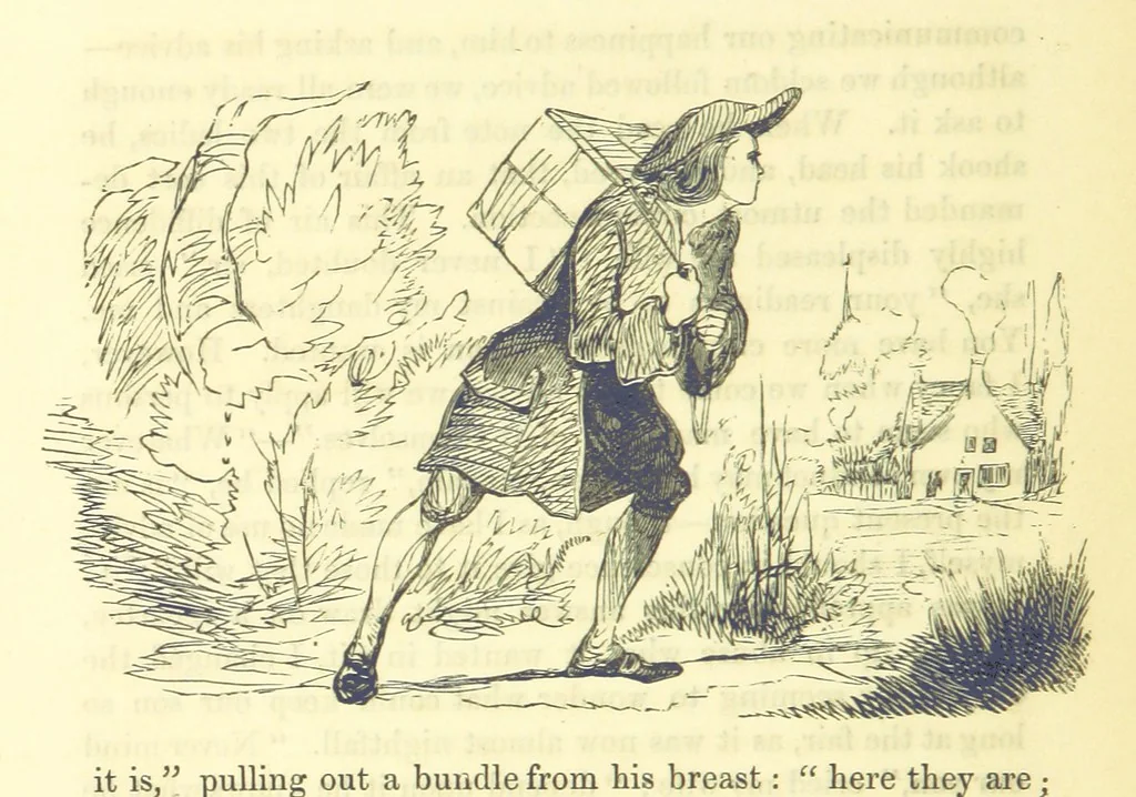 An illustration from The Vicar of Wakefield ... And a prefatory memoir by G. Moir Bussey ... Embellished with ... two hundred engravings on wood, etc, 1845, leaf 116