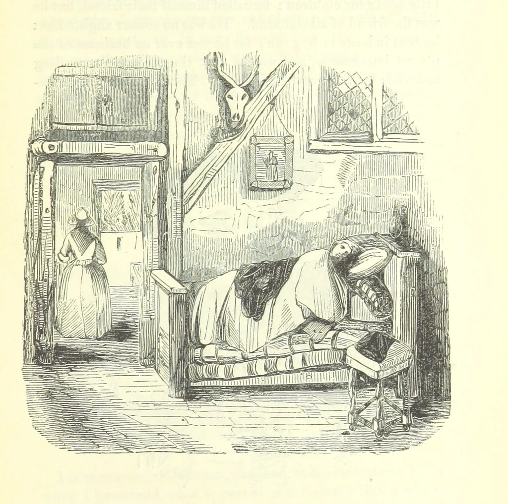 An illustration from The Vicar of Wakefield ... And a prefatory memoir by G. Moir Bussey ... Embellished with ... two hundred engravings on wood, etc, 1845, leaf 161
