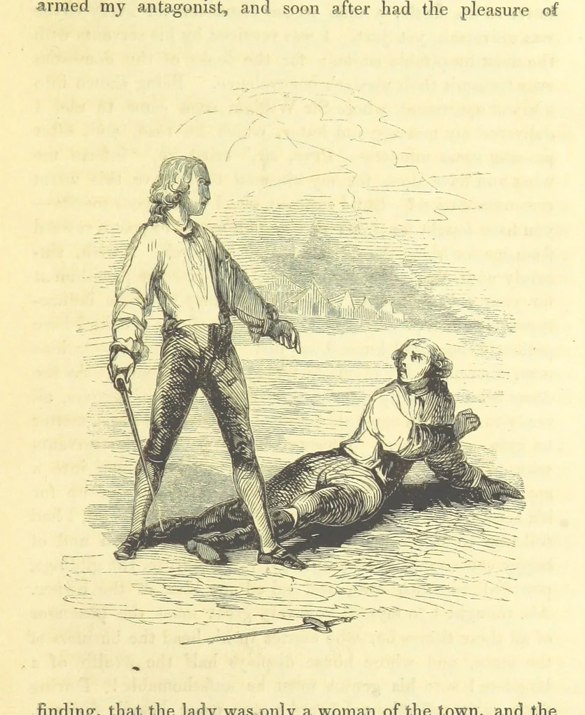An illustration from The Vicar of Wakefield ... And a prefatory memoir by G. Moir Bussey ... Embellished with ... two hundred engravings on wood, etc, 1845, leaf 183