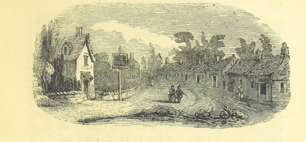 An illustration from The Vicar of Wakefield ... And a prefatory memoir by G. Moir Bussey ... Embellished with ... two hundred engravings on wood, etc, 1845, leaf 193