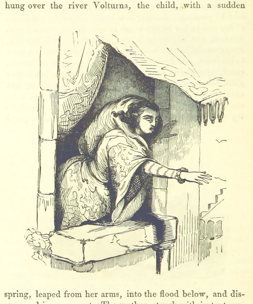 An illustration from The Vicar of Wakefield ... And a prefatory memoir by G. Moir Bussey ... Embellished with ... two hundred engravings on wood, etc, 1845, leaf 212