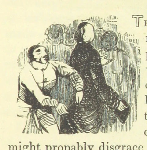 An illustration from The Vicar of Wakefield ... And a prefatory memoir by G. Moir Bussey ... Embellished with ... two hundred engravings on wood, etc, 1845, leaf 239