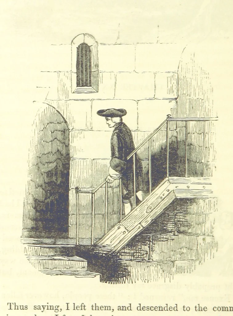 An illustration from The Vicar of Wakefield ... And a prefatory memoir by G. Moir Bussey ... Embellished with ... two hundred engravings on wood, etc, 1845, leaf 240