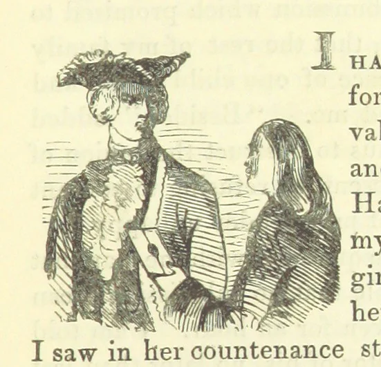 An illustration from The Vicar of Wakefield ... And a prefatory memoir by G. Moir Bussey ... Embellished with ... two hundred engravings on wood, etc, 1845, leaf 245
